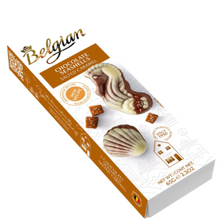 Belgian Salted Caramel & Milk Chocolate Seashells - 65g