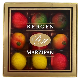 Bergen  Marzipan Assorted Fruit Shape - 9 Pcs Box