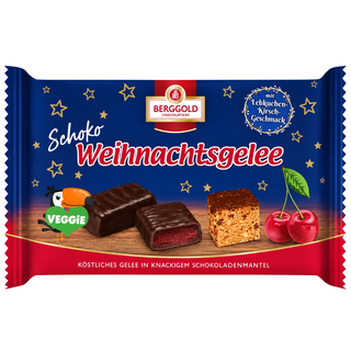 Berggold Sweet Christmas Jelly  Chocolate Covered ( Vegetarian )- 210g