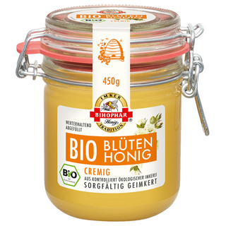 Bihophar Organic Creamy Blossom Honey - 450 g