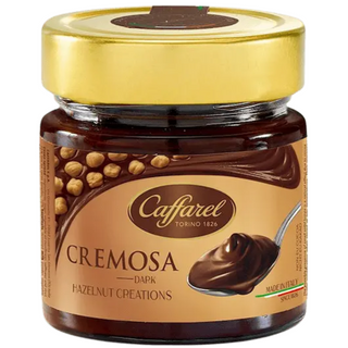 Caffarel Cremosa Hazelnut Creations Dark Chocolate Spread - 200g / 7.1 oz.