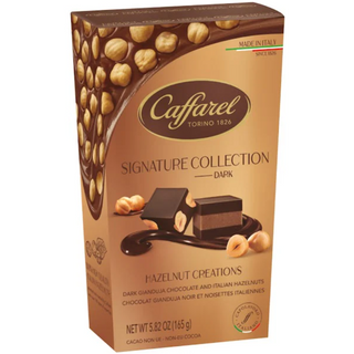 Caffarel Signature Collection Dark Gianduja Chocolate & Hazelnut Creations - 150g