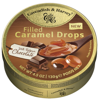 Cavendish & Harvey Caramel Drops Filled w/ Belgian Chocolate -130 g