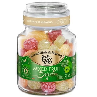 Cavendish & Harvey Mixed Fruit Drops In Jar - 10.5 oz / 300g
