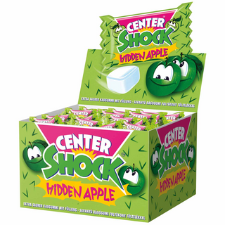 Center Shock Hidden Apple Chewing Gums - 100 pcs box