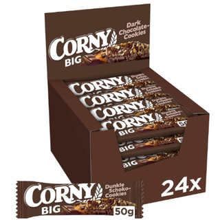 Corny Big Dark Chocolate Cookies - 24 x 50 g