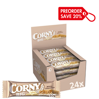 Corny Big White Chocolate Cereal Bar with White Chocolate - 24 x 40 g