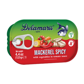 Delamaris Mackerel Spicy 4.4oz / 125 g