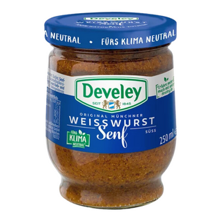 Develey Weisswurst  Mustardin Jar - 250 ml ( Best if used by 07/21/2024 )