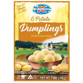 Dr. Willi Knoll 6 Potato Dumplings in Boiling Bag- 7 oz / 198g