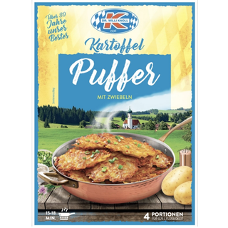 Dr. Willi Knoll shredded Potato Pancakes Mix ( Kartoffel Puffer ) w/ Onion - 240g/ 8 Oz.