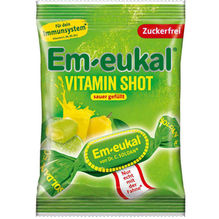 Em-Eukal Vitamin Shot Sour Filled Sugar Free Drops - 75g
