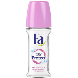 Fa Glass Roll-on Deodorant Dry Protect Cotton Mist Scent - 50 ml