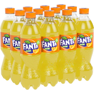 Fanta Orange Soda ( European ) Case of 12 x 500 ml Bottles