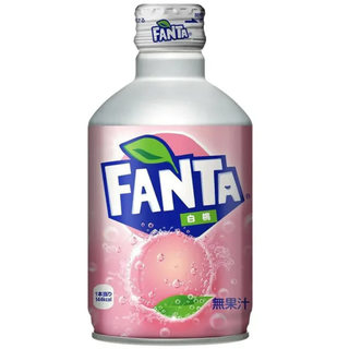 Fanta White Peach ( Japan ) In Stylish Aluminum Bottle - 300 ml
