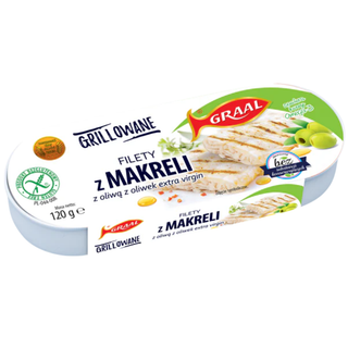 Graal Grilled Mackerel Fillets in Extra Virgin Olive Oil - 120g
