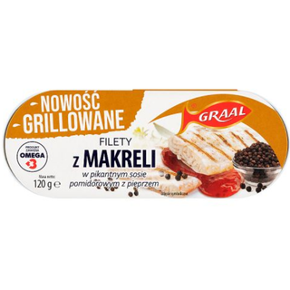 Graal Grilled Mackerel Fillets in Spicy Tomato Sauce - 120g