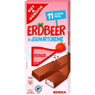 Gut & Gunstig Yogurt Strawberry Chocolate Bars - 200g