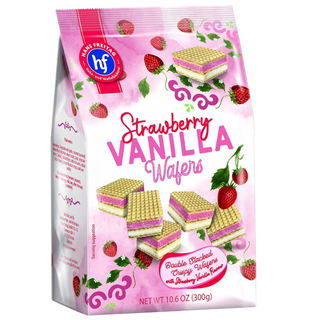 Hans Freitag Duo Strawberry & Vanilla Wafers - 300g / 10.6 Oz.