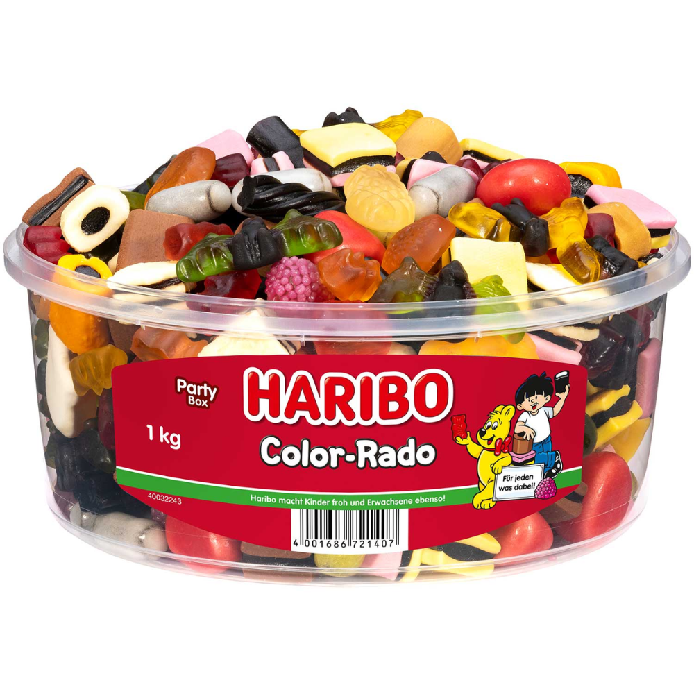 Haribo Color Rado Tub - 1000 g – Euro Food Mart