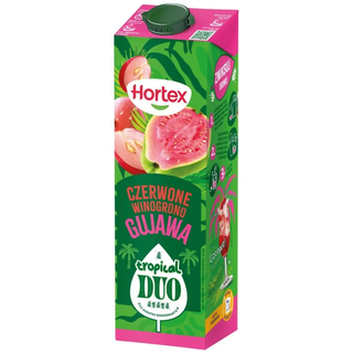 Hortex Tropical Duo Red Grapefruit & Guava Juice Carton Box- 1 L ( Best if used by 04/30/2026 )