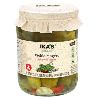 Ika's Garden Pickle Zingers Spicy Dill Pickles - 670g