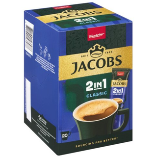 Jacobs Classic 2 in 1 Instant Coffee Box of 20 sticks x 12.4 g