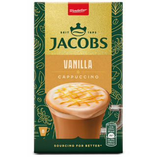 Jacobs Cappuccino Typ Vanilla -Box of 8 sticks X 12g