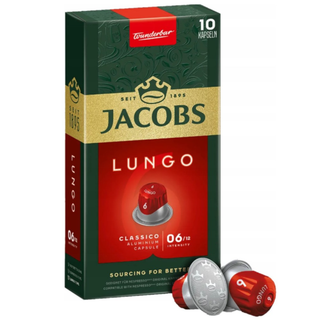 Jacobs Lungo Classico # 6 - Nespresso Compatible Capsules - box of 10
