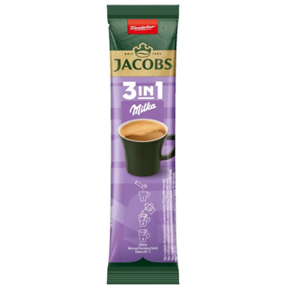 Jacobs Milka 3 in 1 Instant Coffee Box of 10 sticks x 12.4 g