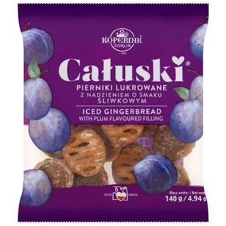Kopernik Catuski Ginger Cookies w/ Plum Flavored Filling - 140g / 4.94 oz.