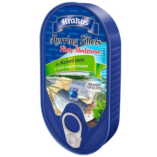 Krakus Herring Filles in Mustard Sauce- 7.05 oz / 200g