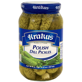 Krakus Polish Dill Pickles- 30 oz / 887g