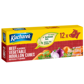 Kucharek Beef Flavored Vegetable Bouillon Cubes -12 x 10g cubes