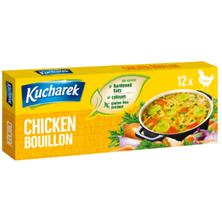 Kucharek Chicken Flavored Vegetable Bouillon Cubes -12 x 10g cubes