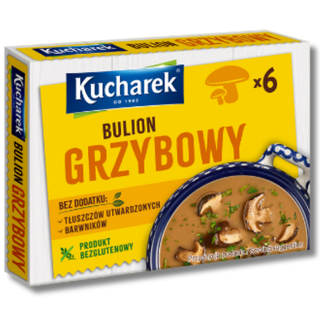 Kucharek Mushroom Broth Bouillon -  6 cubes / 2.12 oz.