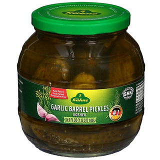 Kuhne Barrel Pickles with Garlic - 35.9 oz. / 1.06 L
