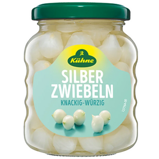 Kuehne Silber Zwiebeln ( Spicy Pickled Pearl Onions )- 370 ml