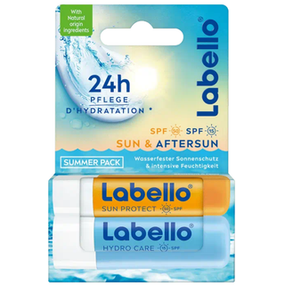 Labello Summer Pack Sun & After Sun- 2 STICKS