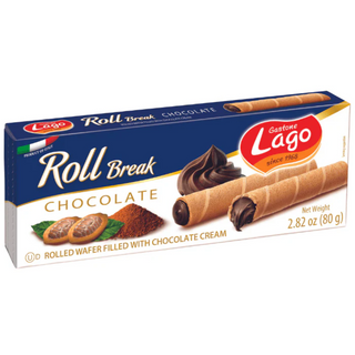 Lago Rolled Wafer Filled w/ Chocolate Cream - 2.82 oz / 80 g