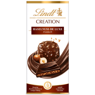 Lindt Hazelnut Cream Semisweet  Deluxe Chocolate -150g