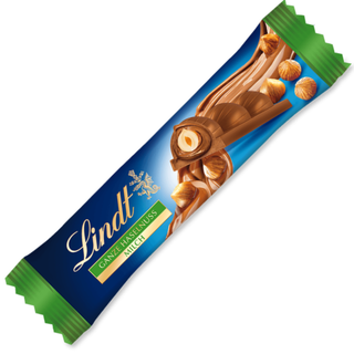 Lindt Nuss Deluxe Milk Chocolate & Hazelnuts Riegel - 35g