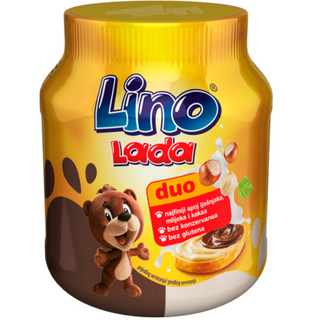 Lino Lada Duo White & Cocoa Hazelnut Spreads - 350g / 12 oz.