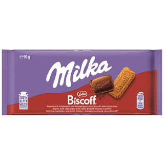 Milka Milk & Lotus Biscoff Chocolate - 90g