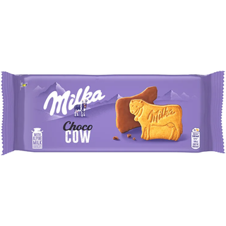 Milka Choco Cow Biscuits Topped w/ Milk Chocolate - 120g