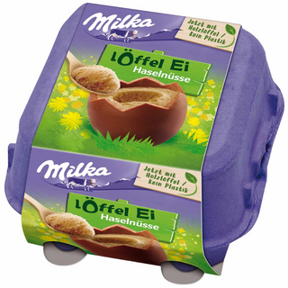 Milka Loffel Hazelnut Creme Filled Eggs - 136 g