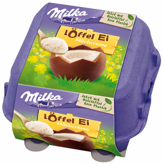 Milka Loffel Milk Creme Filled Eggs - 136 g