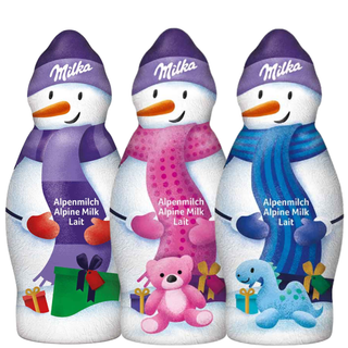 Milka Snow Man Alpine Milk Chocolate -  1 Pc. / 50g