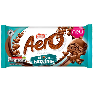 Nestle Aero Aerated  Choco - Hazelnut Chocolate -90g