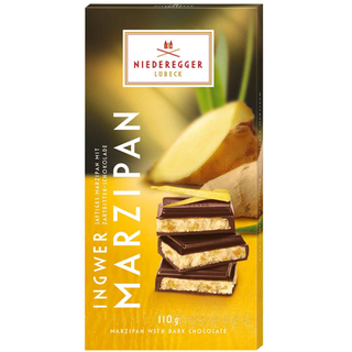 Niederegger Marzipan Bar Ingwer ( Ginger ) Dark Chocolate - 110g